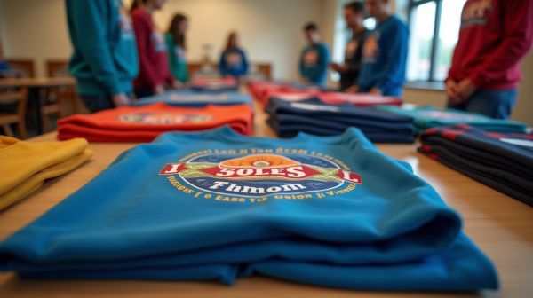 Sweat de promo personnalisé : impression en lot de 100 pour associations, clubs et promotions